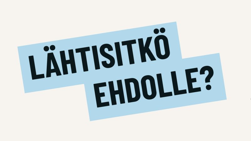 Lähtisitkö ehdolle -esite